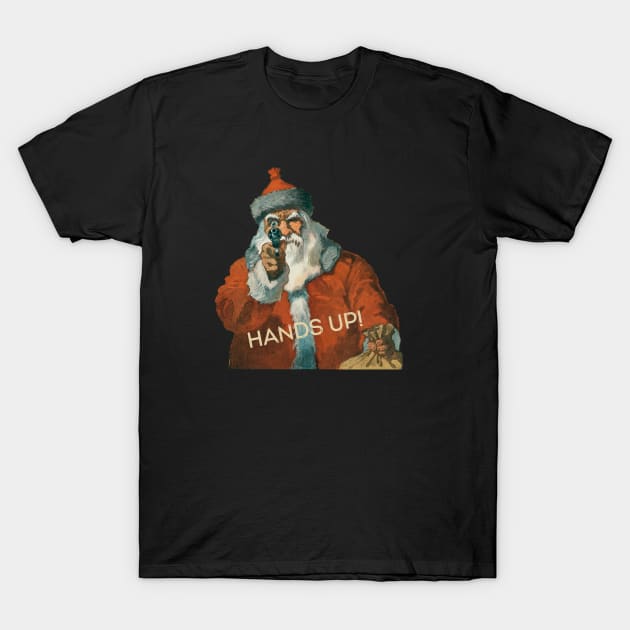 Santa Claus Hands up T-Shirt by Style24x7